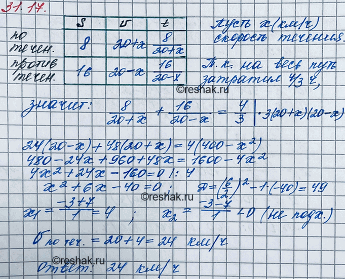 ����������� 28.17. ����� ������ 8 �� �� ������� ���� � 16 �� ������ �������, �������� �� ���� ���� 4/3 �. ������ �������� �������� ������ �� �������, ���� ����������� ��������...