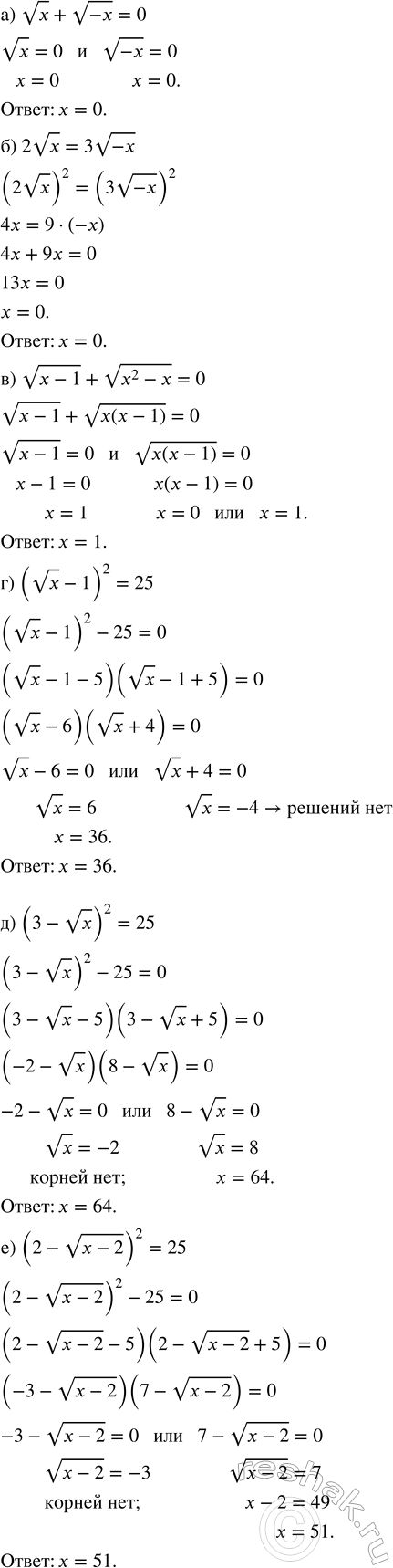 Изображение При каких значениях переменной имеет смысл выражение?  а) v(a^3);  б) v(b^(-1));   в) v(-c^5);   г) v(-d^(-6));   д) v(xvx)^(-1);  е)...