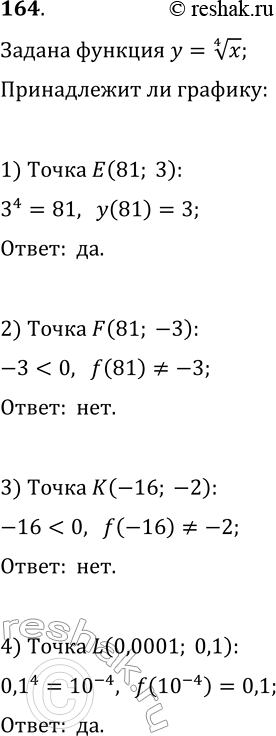  164.      =   4    (81; 3)? F(81; -3)? (-16; -2)? L(0,0001;...