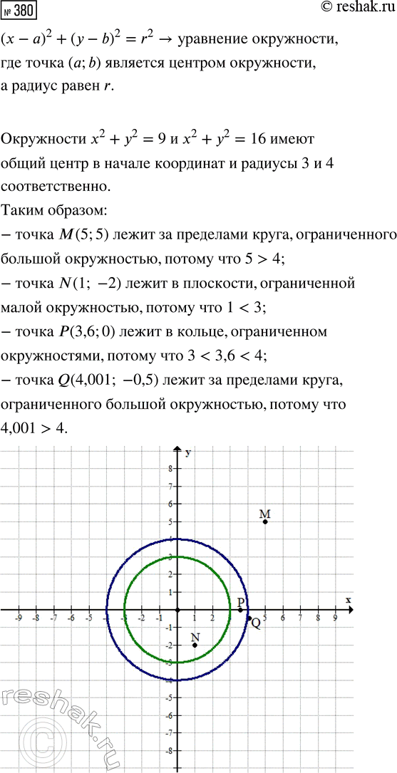 Изображение Упр.380 ГДЗ Макарычев Миндюк 9 класс