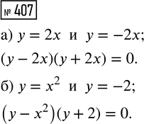 Изображение 407. Что является графиком уравнения (2х+y)/4 - (х - 0,5y)2 = 24?  Выберите верный ответ.  1. Окружность	  2. Парабола	  3. Гипербола  4. Пара...