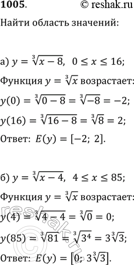 1005.    :) y=(x-8)^(1/3),  0?x?16;) y=(x-4)^(1/3), ...