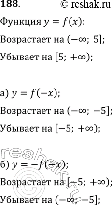  188. ,   y=f(x)    (?; 5]     [5; +?).  ,       ...