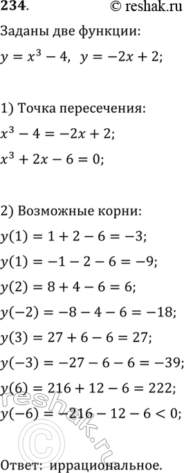  234.           y=x^3-4 ...