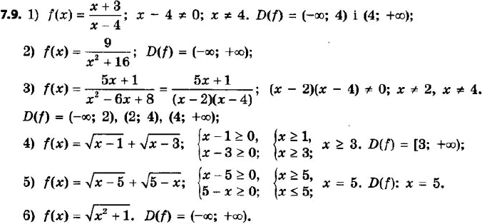  234.    :1) f() = (x + 3)/(x - 4); 2) f(x) = 9/(x^2 + 16); 3) f() = (5x + 1)/(x^2 - 6x + 8);4) f() = (x - 1) + (x...