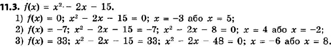  342.   f() = ^2 - 2 - 15.    ,  :1) f(x) = 0; 2) f(x) = -7; 3) f() =...