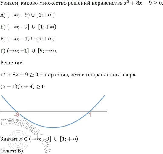 Изображение На рисунке изображён график функции у = x^2 + 4х + 1. Используя рисунок, укажите промежуток...