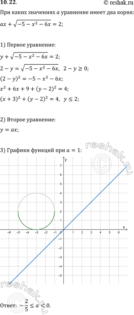  10.22.     a  ax+v(-5-x^2-6x)=2  ...