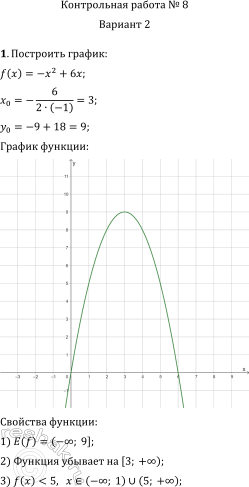     81.    f(x)=-x^2+6x.  , :1)   ;2)   ;3)...