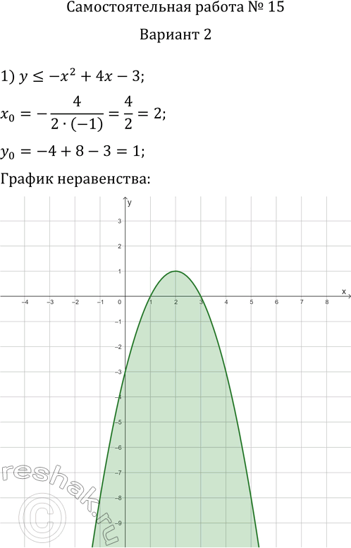    15     :1) y?-x^2+4x-3;   2) xy>4;3)...