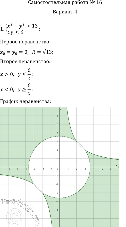     16    1.     xy     {x^2+y^2>13,...