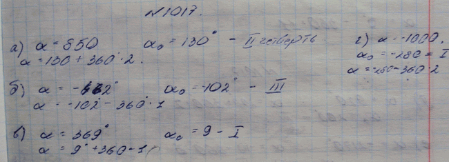 Изображение Упр.1017 ГДЗ Макарычев Миндюк Феоктистов 9 класс