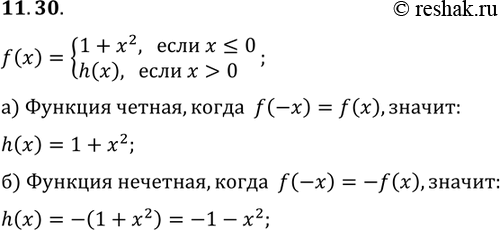  11.27.	  y = f(x),  f(x) = 1+x2, x0.,   , h(x) ,   y = f(x):1)  ;2) ...
