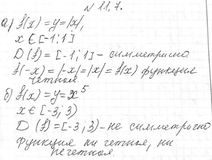����������� 11.7 �) y=|x|, x �����������[-1;1];�) y=x5, x ����������� [-3;3);�) y=|x|, x ����������� [-2;2);�) y=x5, x �����������...