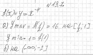����������� 13.7 ������� ���������� � ���������� �������� ������� y=x^-4:�) �� ������� [1/2;1];�) �� ���� (-�������������;-2]�) �� ������������� (-3;-1];�) �� ���� [3;...