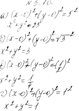 ����������� 5.10. �������� ��������� ���������� c ������� � ����� O(0; 0) � ��������:�) 5; �) ������ 3; �)1/2 �) 1....