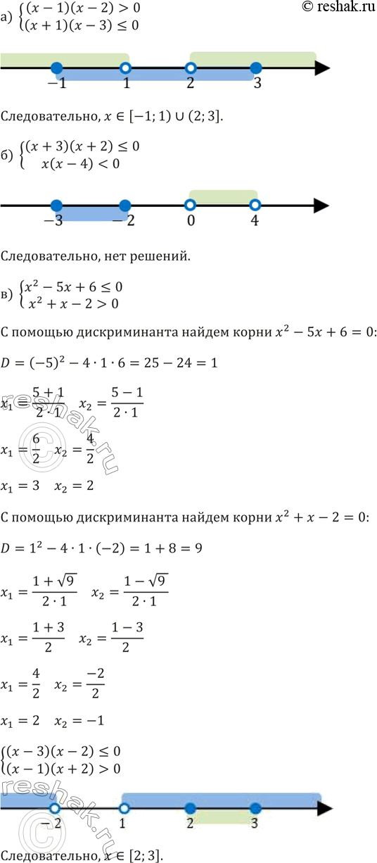 ����������� ������ ������� ���������� (176-178)176.�) (x-1)(x-2)>0...