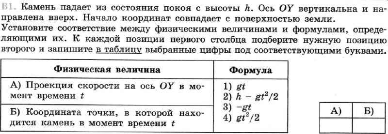 (New) Задание B1 Параграф 14 ГДЗ Мякишев 10 класс по физике