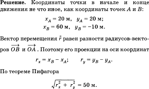 На рисунке показана траектория движения материальной точки