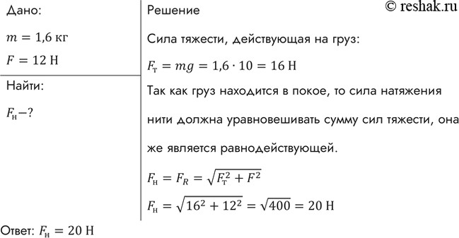 Груз массой m1 находится на столе который движется горизонтально