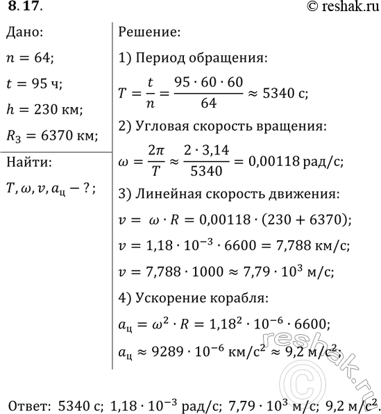 ����������� 8.17. ����������� ������� �������-3� �� ����� 95 ��� �������� 64 ������� ������ ����� �� ������ 230 �� ��� � ������������. ���������� ������ ��������� �������, ������...