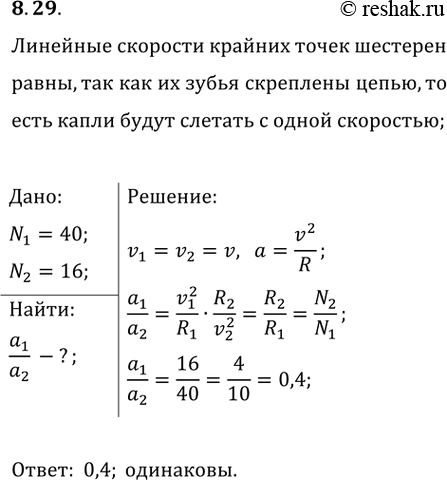 ����������� 8.29. ��������� ��������� ������������������� ��������� �_1/a_2, ���������� ��� �������� ������� ������ �������, ����������� ����� (��. ���. II-20, �), ���� �����...