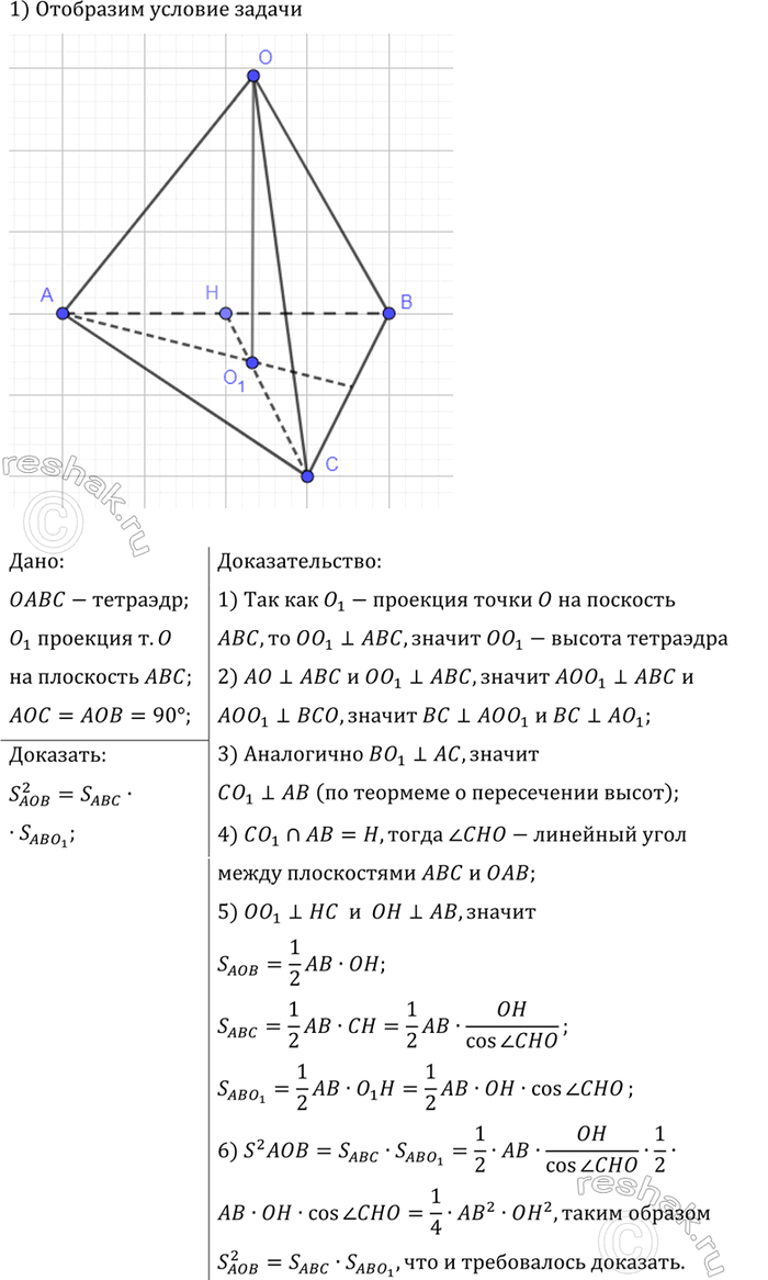 ����������� ��� ������� ���� ��������� ���� ��� ������� � ����� 90�. ��������, ��� ������� ������������ ��� ����� �������� ��������������� �������� ������������� ��� � O_1AB, ���...