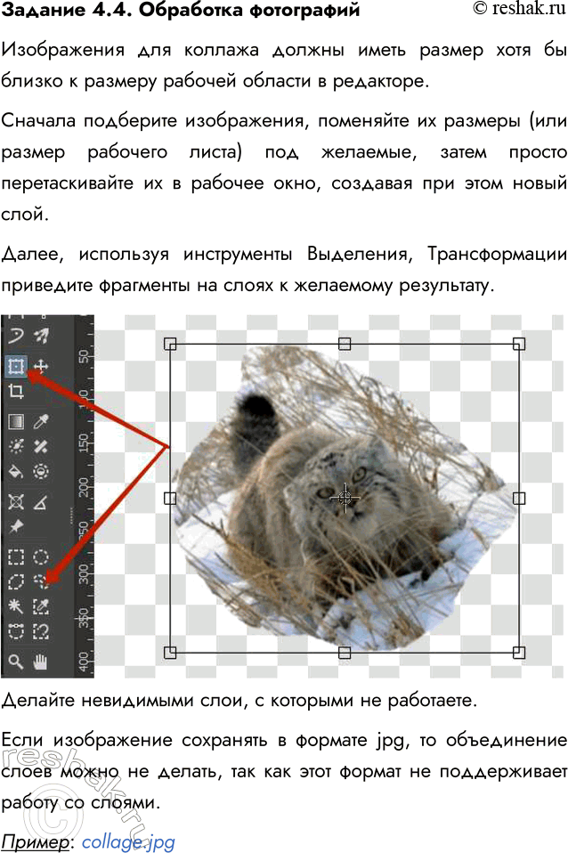 ����������� ������� 4.4. ��������� ����������1. ������� � ���� �������� ��� � ����������� ���������� ��������� �������� �����������, ������������ ����� �����.2. � �������...