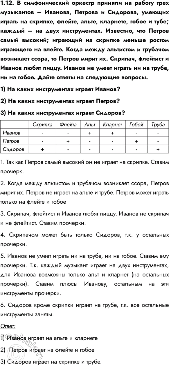 ����������� 1.12. � ������������� ������� ������� �� ������ ���� ���������� � �������, ������� � ��������, ������� ������ �� �������, ������, �����, ��������, ����� � ����; ������ �...