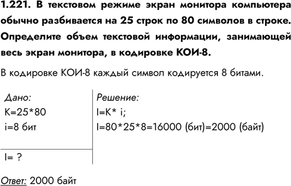 ����������� 1.221. � ��������� ������ ����� �������� ���������� ������ ����������� �� 25 ����� �� 80 �������� � ������. ���������� ����� ��������� ����������, ���������� ���� �����...