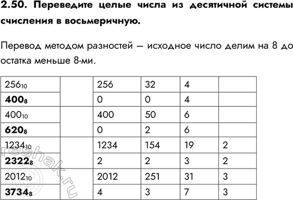 ����������� 2.50. ���������� ����� ����� �� ���������� ������� ��������� � ������������.������� ������� ��������� � �������� ����� ����� �� 8 �� ������� ������...