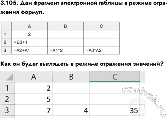 ����������� 3.105. ��� �������� ����������� ������� � ������ ��������� ������. ��� �� ����� ��������� � ������ ��������� ��������?...