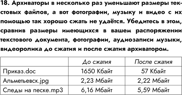 Изображение Задание 18 Параграф 2.3 ГДЗ Босова 7 класс Углубленный уровень