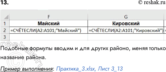 ����������� 13. �� ������, ���������� � ����� ������������.xls (��. ������ 7 �� ������ 3.2.4), ��������� �������� ���������, ������������ ����������� ����� ���������� ������������...