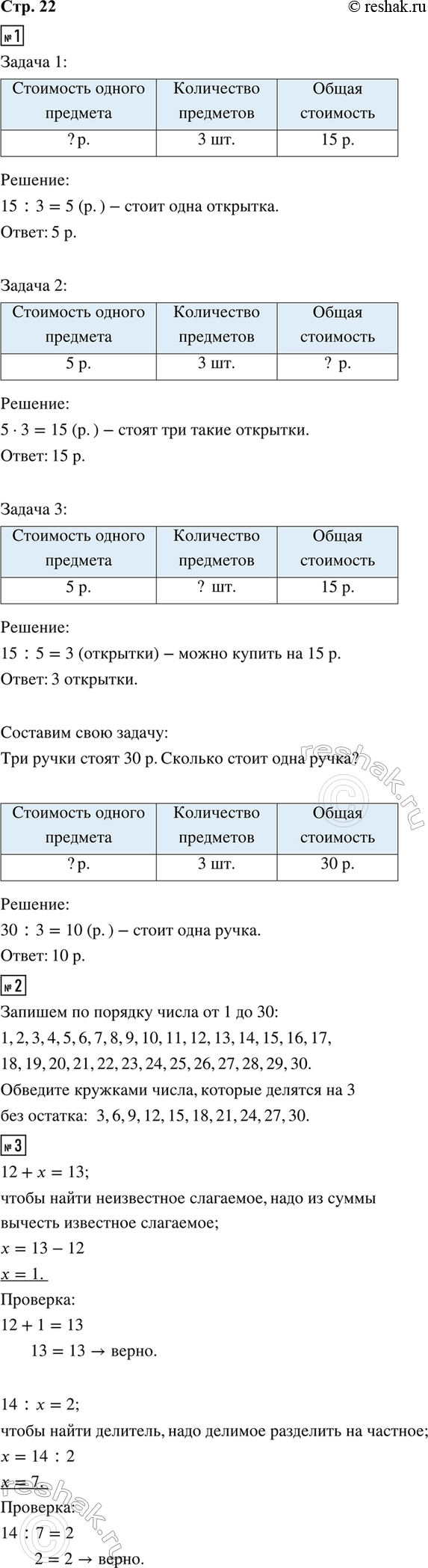 ����������� 1. 1) �� 3 ���������� �������� ��������� 15 �. ������� ����� ���� ��������?15 : 3 = 5 �. ����� ���� ��������.���� �� ����� ��������� ���� ���������� ��������� � ��...