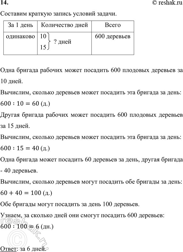 ����������� 14. ���� ������� ������� ����� �������� 600 �������� �������� �� 10 ����, � ������ � �� 15 ����. �� ������� ���� ����� �������� ��� ������� ��� �������, ������� ������ �...