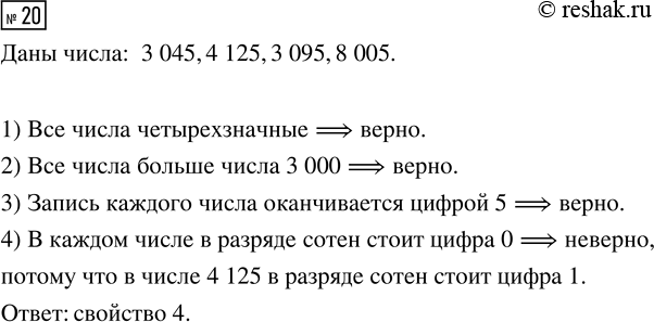  20.        3 045, 4 125, 3 095, 8 005?1)   .2)     3 000.3)   ...