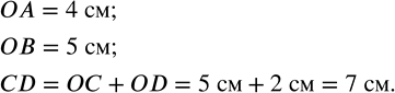 ����������� ����������� ������� 2.14. ���� ����� ����� �������� �A, �� � CD, ���� ������� ����������� �������������� ����� 2 ��, 4 �� � 5...