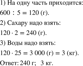 Изображение Для приготовления яблочного компота берут 5 частей яблок, 2 части сахара и 25 частей воды....