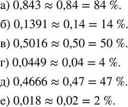 ����������� �������� ���������� ����� ���������� � ���������, �������������� �������� � �� �����:�) 0,843;  �) 0,1391; �) 0,5016;�) 0,0449; �) 0,4666;�)...