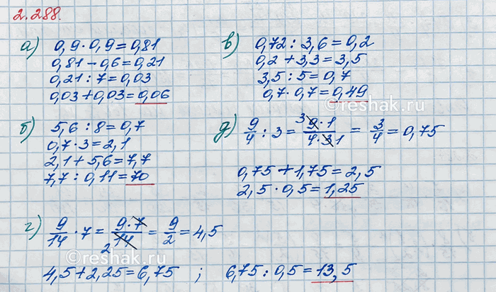 ����������� ���������:�) 200 - 72;   �) 60 � 3;   �) 0,9 � 0,9;   �) 5,6 : 8;   �) 0,72 :...