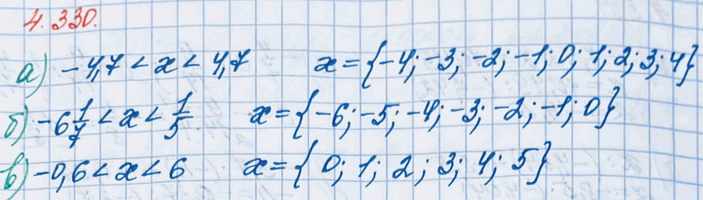 ����������� ������� ��������� ����� �������� �, ��� ������� ����� �����������:�) -4,7 < x < 4,7;   �) -6 1/7 < x < 1/5;   �) -0,6 < � <...