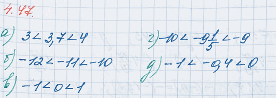 ����������� �������� ����� ����� �� ������������ ������, ����� �������� ����������� �����:�) 3,7;   �) -11;   �) 0;   �) -9 1/5;   �)...