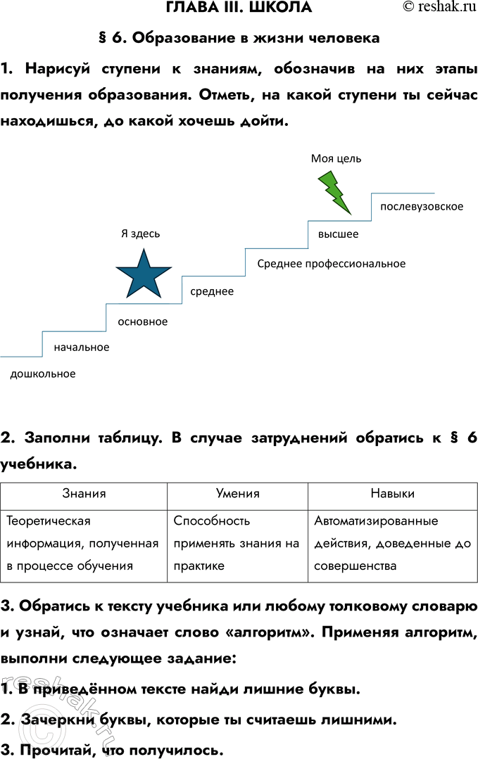 ����������� ����� III. ������ 6. ����������� � ����� ��������1. ������� ������� � �������, ��������� �� ��� ����� ��������� �����������. ������, �� ����� ������� �� ������...