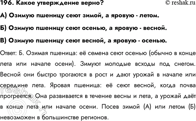 ����������� 196. ����� ����������� �����?�) ������ ������� ���� �����, � ������ - �����.�) ������ ������� ���� ������, � ������ - ������.�) ������ ������� ���� ������, �...