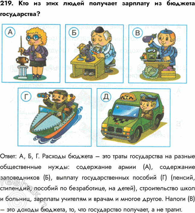 ����������� 219. ��� �� ���� ����� �������� �������� �� ������� �����������?�����: �, �, �. ������� ������� � ��� ����� ����������� �� ������ ������������ �����: ���������� �����...