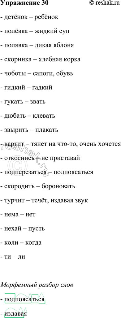 Изображение 30 Запишите диалектизмы (разных территорий), попытайтесь найти соответствующие им по...