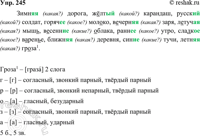 ����������� 245. ���������� ��������������.���� ������, ���... ��������, �����... ������, �����.. ������, ������... ����, �����... ����, ������ ������, ����... ����, �����......