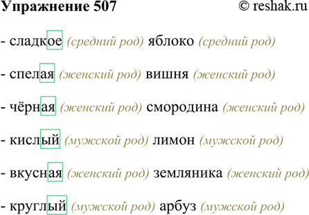 ����������� 507. ������� � ��������������� ���������� �� ������ ��������������. ������. �������� ���, ������ ��������� ��������������.������� ������, ... �����, ... ���������, ......