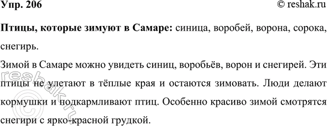 ����������� 206. ������ �������� ����, ������� ����� � ��� �����.������� ����� �� ���-������ �����������. ������.����� 1����� � ��� ����� ��������� �����: �������, ������,...